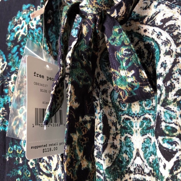 NWT Free People Lady Luck Boho Printed Tunic - Picture 6 of 7